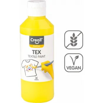 Textilní barva Creall Tex - 250 ml / žlutá