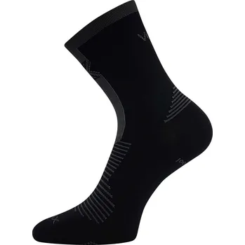 Pánské ponožky VOXX Ponožky slabé z merino WORALF s ionty stříbra ČERNÉ s tmavě šedou (3 páry) 43-46 124785