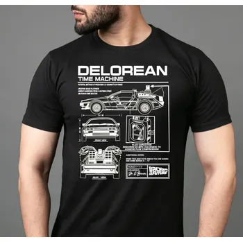 Pánské tričko Tričko STRIKER DELOREAN Barva: Černá, Velikost: XL