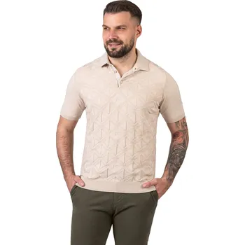 Pánské tričko FERATT Pánská polokošile MORENO béžová Velikost: M
