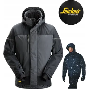 Zateplená bunda s s kapucí AllroundWork Snickers 1112 Šedá Velikost M