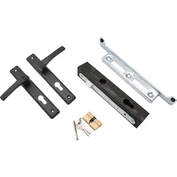 příslušenství k bráně Komplet pro branku, zámek, krabice, klika, vložka, doraz pro jekl 40x40mm