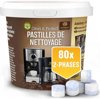 Příslušenství pro přípravu kávy Coffeeano 80 čisticích tablet pro kávovary Jura, 2-fázové tablety