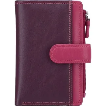 Peněženka Visconti dámská kožená peněženka s přední přihrádkou fialová