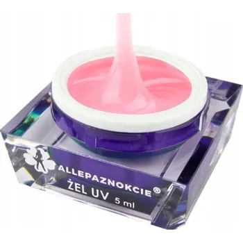 Lak na nehty Allepaznokcie 5ml odstíny růžové a fialové podkladový a stavební Gel