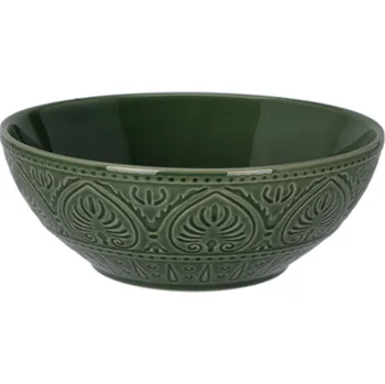 EH Excellent Houseware Keramická mísa se vzorem, 1060 ml, zelená