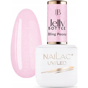 Lak na nehty Gel v lahvičce Jelly Bottle Bling Peony NaiLac 7 ml