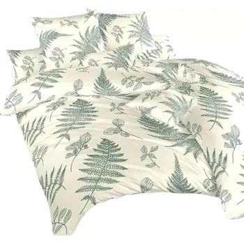 Povlečení Flanelové povlečení Kapradí banán 140x220 70x90