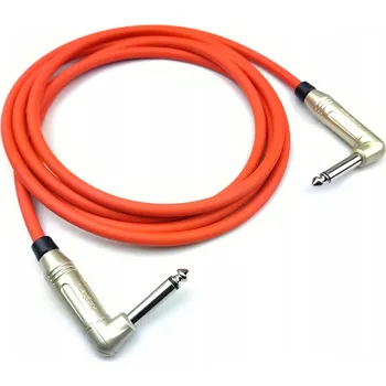 Audio kabel Kytarový kabel KLOTZ 2x Jack zahnutý červený 2 m