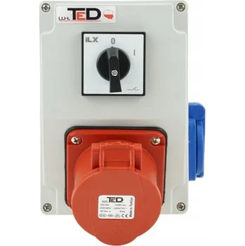 Elektrická zásuvka Elektrická Zásuvka TED , šedá