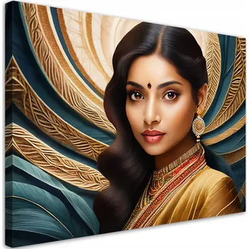 Obraz Obraz na plátně, Mandala s portrétem ženy 60x40