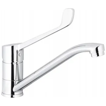 Vodovodní baterie KFA kuchyňská baterie MEDICO NOVÁ baterie, SPECIÁLNÍ, KUCHYŇSKÁ, OTOČNÁ S LÉKAŘSKOU RUKOJEŤ, CHROM