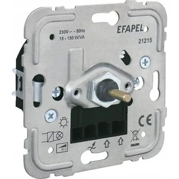 vypínač Efapel Classic rotační stmívač bílý 21217