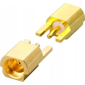 Elektrický konektor MMCX konektor samice přímý pro SMT montáž na hranu desky plošných spojů (PCB)