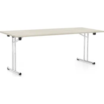 Psací stůl Skládací stůl 200 x 80 cm, bílý jasan