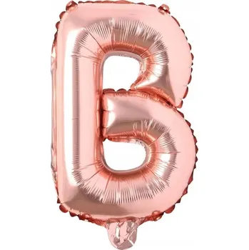 Balónek Narozeninový Balónek Písmeno B Sada Růžová pro Výzdobu