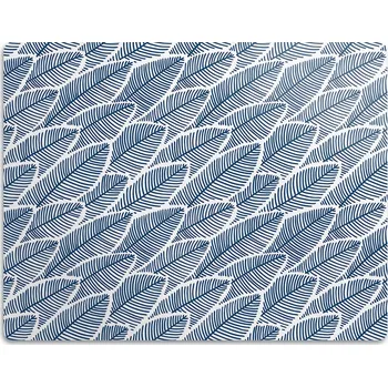 Miska pro psa Podložka misky Pro kočky s modrými listy 45x35