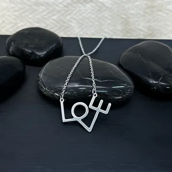 Náhrdelník Atelier Fantazie - Náhrdelník z oceli XLVII - Love - 44047