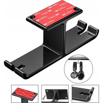 Sluchátka SOLIDNÍ HLINÍKOVÝ DVOJITÝ STOJAN / DRŽÁK NA HERNÍ SLUCHÁTKA NEW BEE