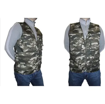Pánská vesta PÁNSKÁ VESTA MASKÁČOVÝ AŽ 12 KAPES VELIKOST 3XL