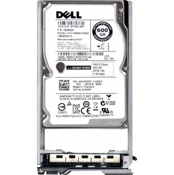 Interní pevný disk DELL 0G76RF 600GB 10K SAS-2 2,5'' HUC109060CSS600