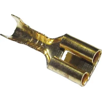 Auto elektroinstalace Faston - autokonektor 6,3mm neizolovaný, vodič do 1,5mm2