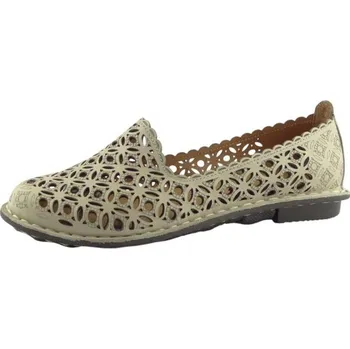 Dámské baleríny Aurelia perforované baleriny 020101-1 Beige, velikost 42