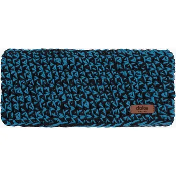 Čepice Doke Merino háčkovaná čelenka Mix aqua L Velikost: Pro dospělé (velikost L na obvod hlavy 60 cm)