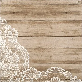 Papírový ubrousek PAPÍROVÉ UBROUSKY FOREST KRAJKOVÉ NAROZENINY 20KS 33X33CM