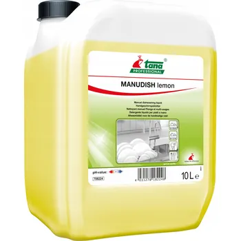 Mycí prostředek Prostředek na ruční mytí nádobí MANUDISH lemon 10 l