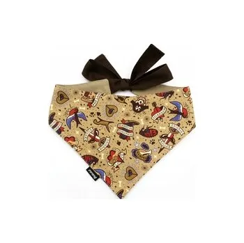 Obleček pro psa Bandana pro psa s tetováním Dog Tattoo Psiakrew, velikost S