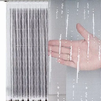 Záclona Záclona vzor 000146, výška 250 cm, bílá (na metráž)