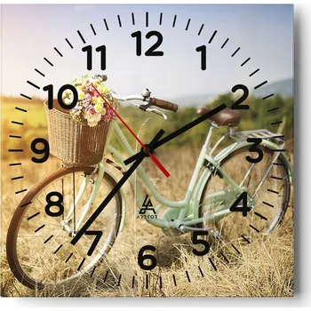 Hodiny Nástěnné hodiny do obýváku 40x40 Kolo Tiché hodiny na skle Stylové Bezhlučné