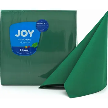 Papírový ubrousek Ubrousky z netkané textilie DUNI 40x40 ZELENÉ 60 ks