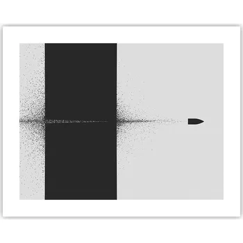 Obraz Obraz plakát na zeď bez rámu 50x40 střela foto plakáty obývací pokoj ložnice