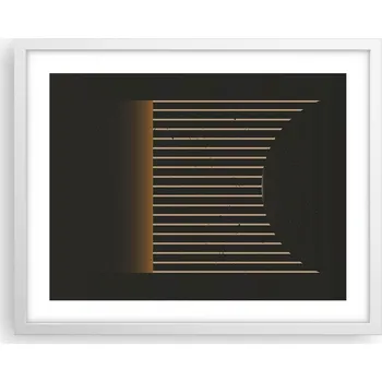 Obraz Obraz plakát na zeď v bílém rámu 50x40 abstrakce foto do obýváku