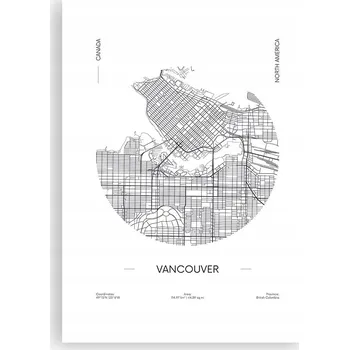 Obraz Plakát bez rámu do obýváku, ložnice 50x70 mapa moderní módní obraz