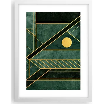 Obraz Obraz plakát v bílém rámu do obýváku 30x40 abstrakce plakáty na zeď