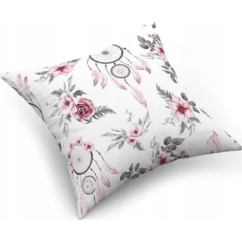 Povlak na dekorativní polštářek Povlak na polštářek "jasiek" 40x40 cm, 100% Bavlna Lapače snů bordó šedé