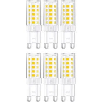 Žárovka LED žárovka G9 6000K 5W=50W 500lm studená bílá 6 kusů