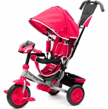 Dětské vozidlo Baby Mix s LED světly Lux Trike růžová