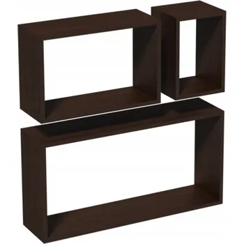 police Modulární závěsné police na zeď - FRS 600/380/170 Wenge