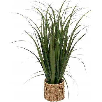 umělá květina UMĚLÁ TRÁVA V ZAPLETENÉM KVĚTINÁČI 122 cm UMĚLÉ ROSTLINY