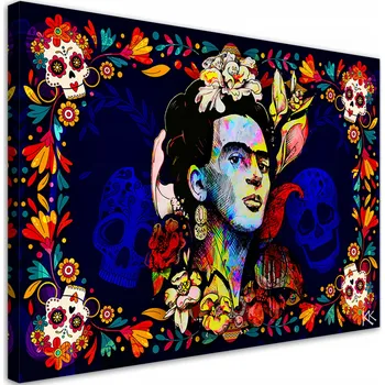 Obraz OBRAZ NA PLÁTNĚ CANVAS Los Muertos Frida Kahlo 60x40