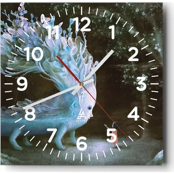 Hodiny Kuchyňské nástěnné hodiny 30x30 Abstrakce Skleněné hodiny do obýváku Moderní Tiché