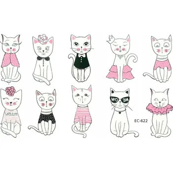 Odstranitelné tetování Smyvatelné tetování pro děti - KOŤÁTKA EC622