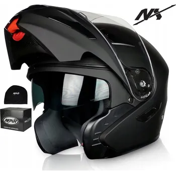 Helma na motorku NAXA FO6/B OTEVÍRACÍ MOTOCYKLOVÁ PŘILBA vel. M + BRÝLE