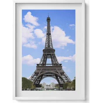 Obraz Dekorativní obraz v rámu do obýváku Eiffelova věž v Paříži Francie 50x70 cm
