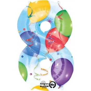 Balónek Fóliový balónek číslice 8, 86 cm