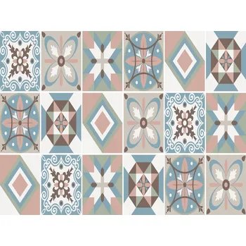 Obklad Samolepky na obklady do kuchyně a koupelny, Fólie na obklady, Mozaika do koupelny 18 ks 25x33 cm oranžová